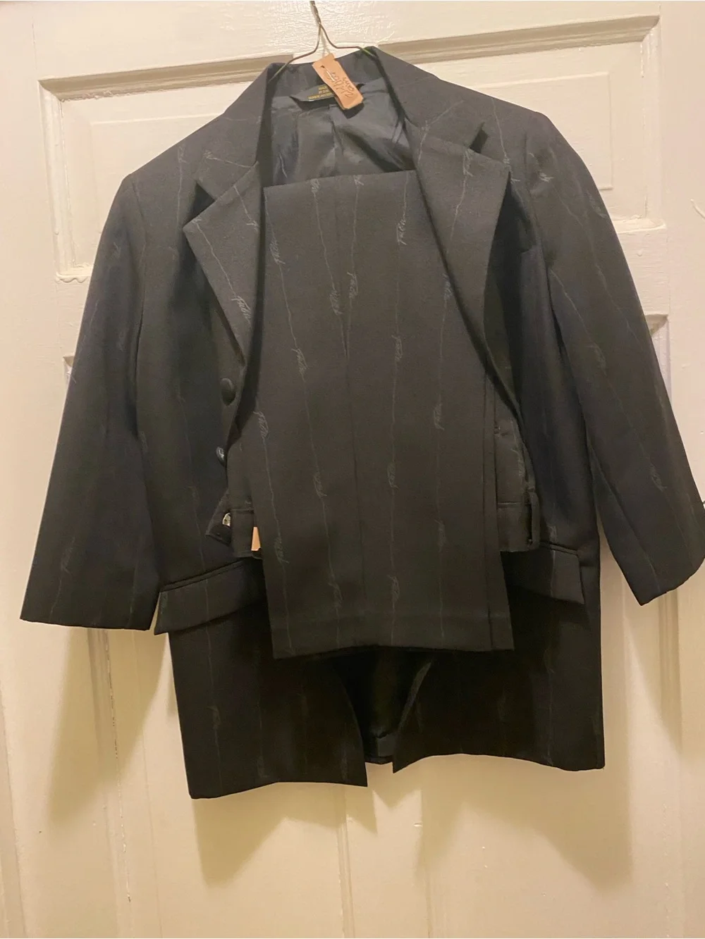 Pinstripe Young Boys Suit